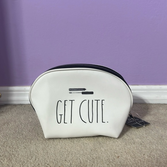 Rae Dunn Handbags - Rae Dunn “Get Cute” Cosmetic Bag